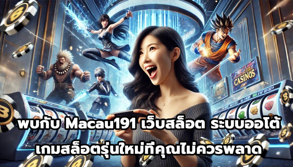 พบกับ Macau191 เว็บเดิมพันสล็อต ระบบออโต้ เกมสล็อตรุ่นใหม่ ที่คุณไม่ควรพลาด-6